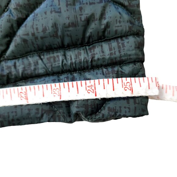 FLX Dark Green Puffer Jacket Cinchable Waist High Neck Zip and Snap Size… - Picture 16 of 16